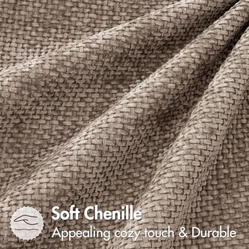 Image of MIULEE Dercorative Lumbar Throw Pillow Covers 12x20 Inch Light Khaki 2 Pack