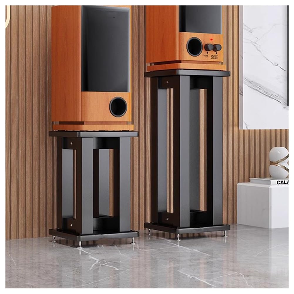 Speaker Stands for Bookshelf Speakers - Adjustable Floor Holders for Home Theatre & 3D Surround Sound Systems - Ideal for TV Audio Setup