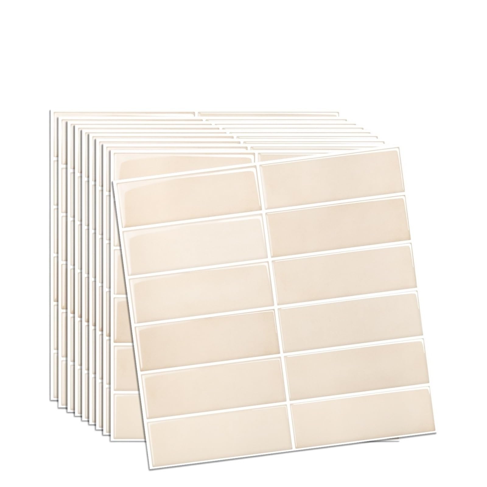 Splashback for Kitchen 5/10sheets The Garage Renovation Self -Sticking Wall Stickers，Peel and Stick Backsplash Subway Tile for Kitchen Bathroom(T80779-10PCS)