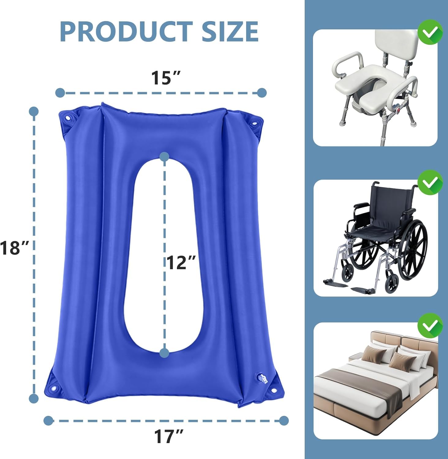 Inflatable Commode Cushion - Comfort & Support -3 Inflatable Commode Cushion - Comfort & Support -3
