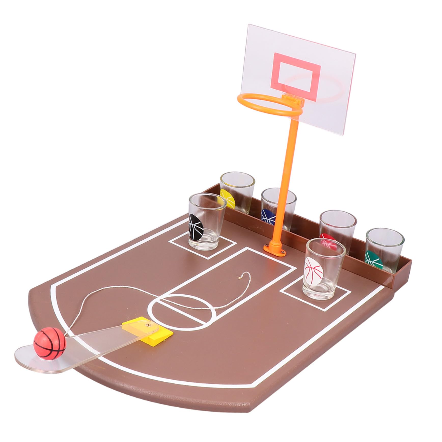 Gioco da Tavolo Basket Desktop per Bere Alcolici, Giocattolo Creativo in Acrilico per Bar, Facile da Giocare per Feste e Intrattenimento di Gruppo