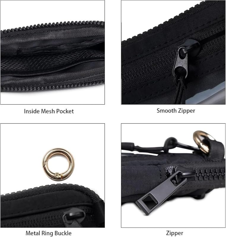 The Wallet 2nd Gen,Wristlet Nylon Wallets For Women,Zippered Card Case with Id Window/Hand Strap4