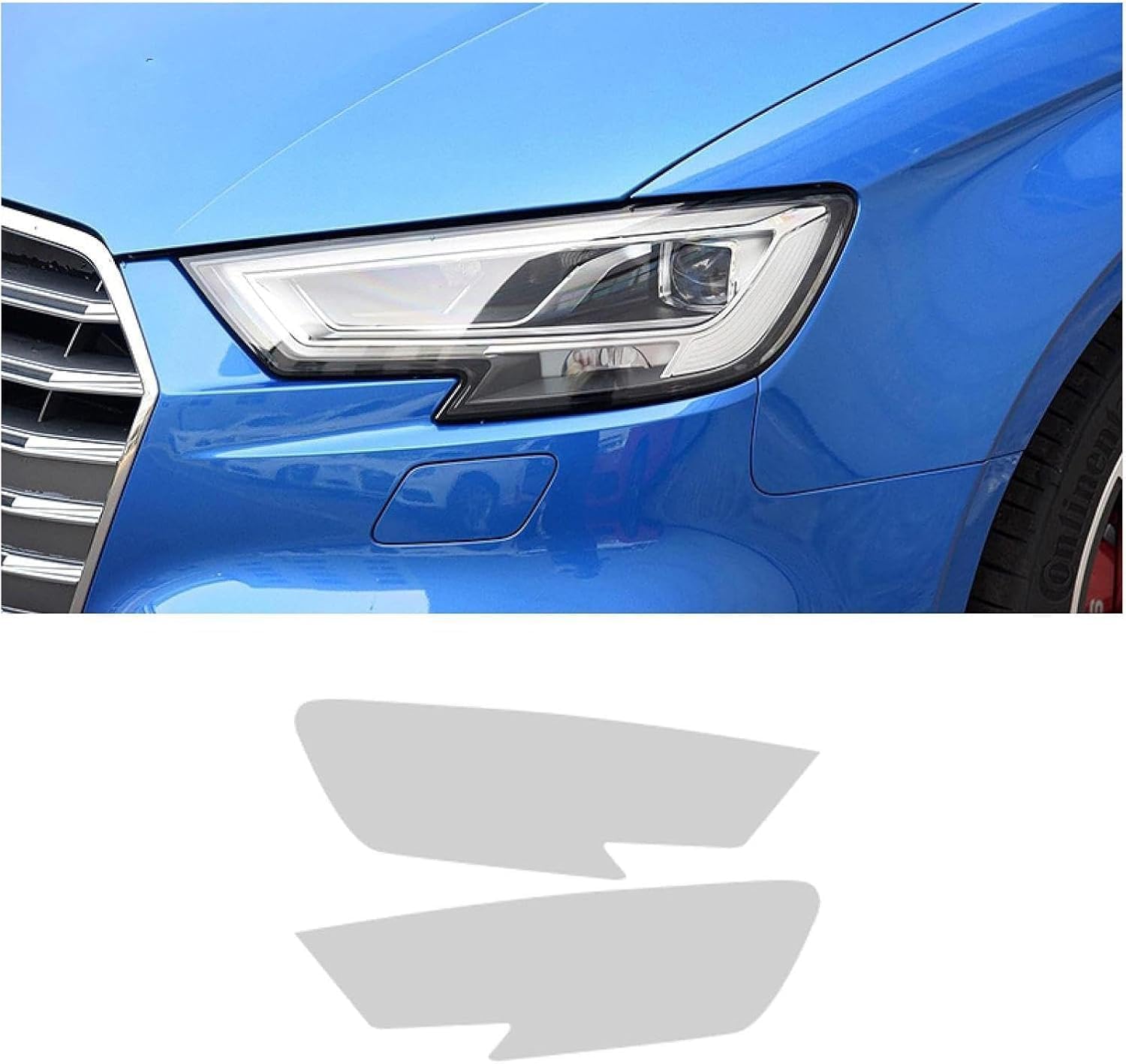 SamLng Car Front Light Film for S3 2017-2020 Car Headlight Protective Film Car Front Headlamp Protection Film car Lights Film Headlight Anti-Scratch Non-Yellowing Protective Film