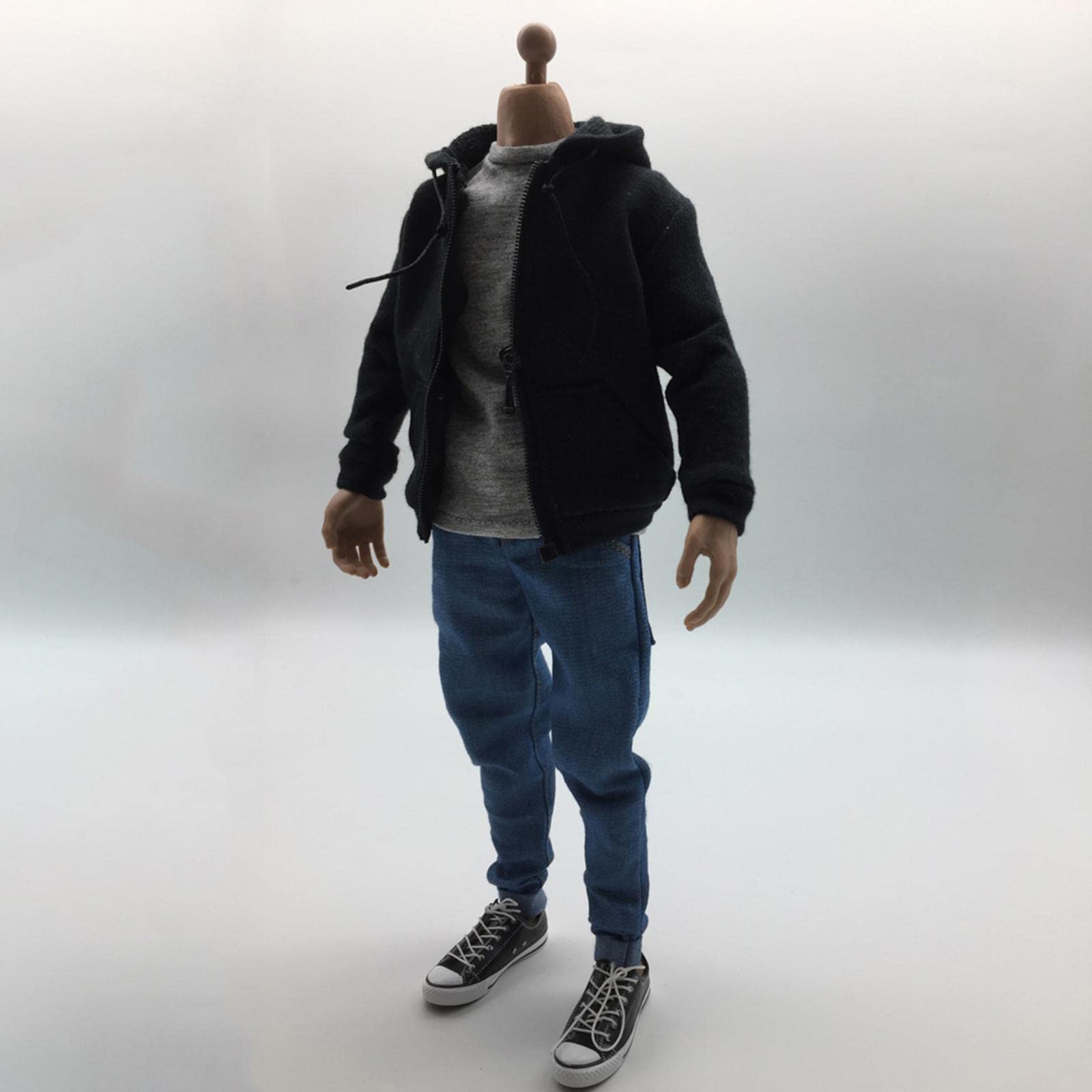 Amazon | Generic 1/6スケールメンズファッションパーカーTシャツ 