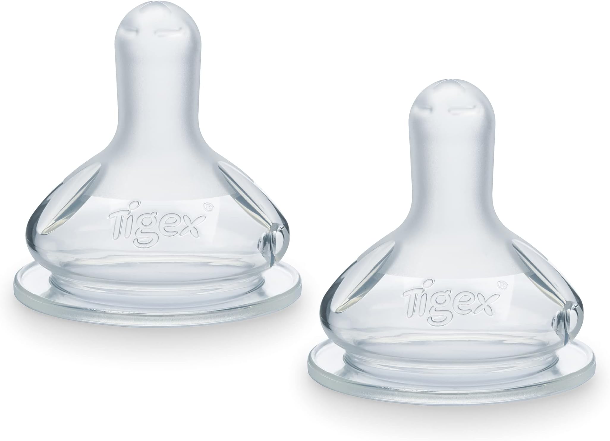 2 Wide Neck Silicone Teats 3 Speed +12m Breakfast