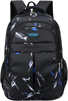 JiaYou High School Backpack Camouflage Teens Daypack fit for Hiking Camping SchoolBlue,28 Liters