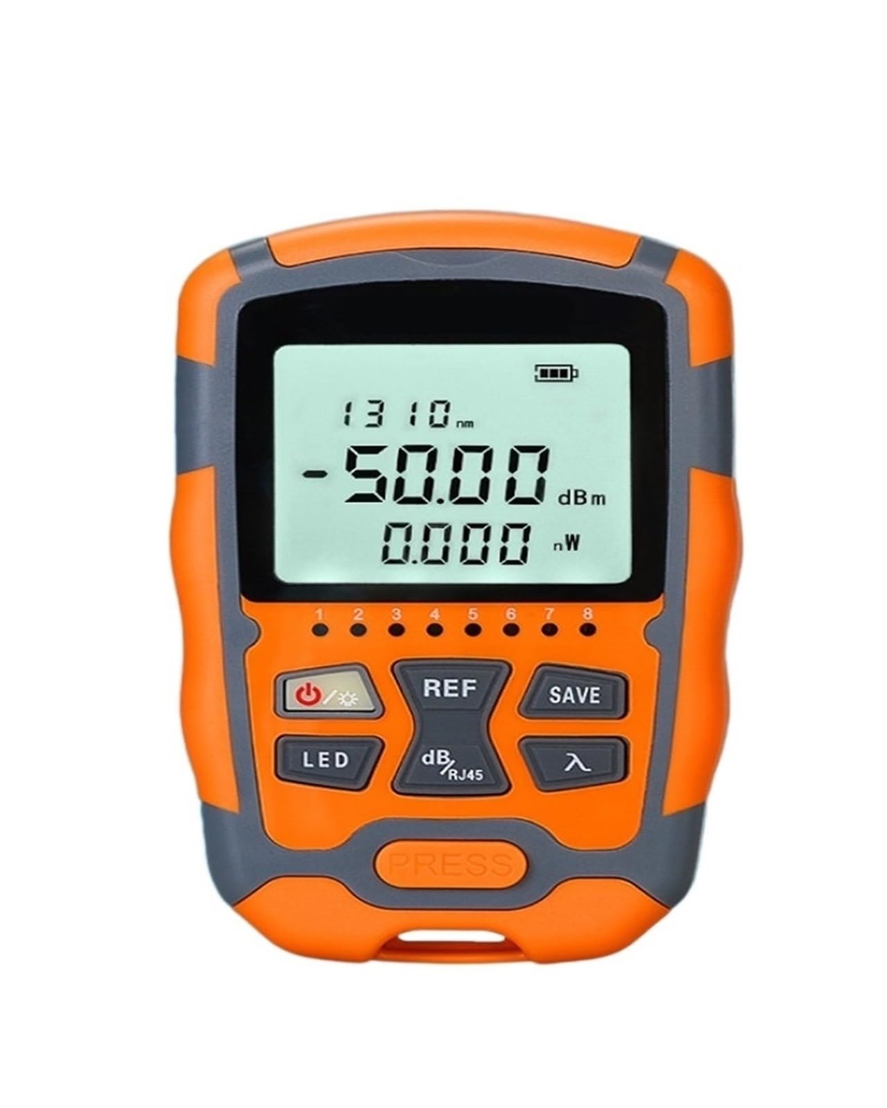Fiber Optic Cable Tester, Mini Optical Power Meter，M5/M7/MC5/MC7 FTTH Handheld Fiber Cable Test，OPM -50~+26/-70~+10dBm with Network Test/LED Light(AUA-M5)