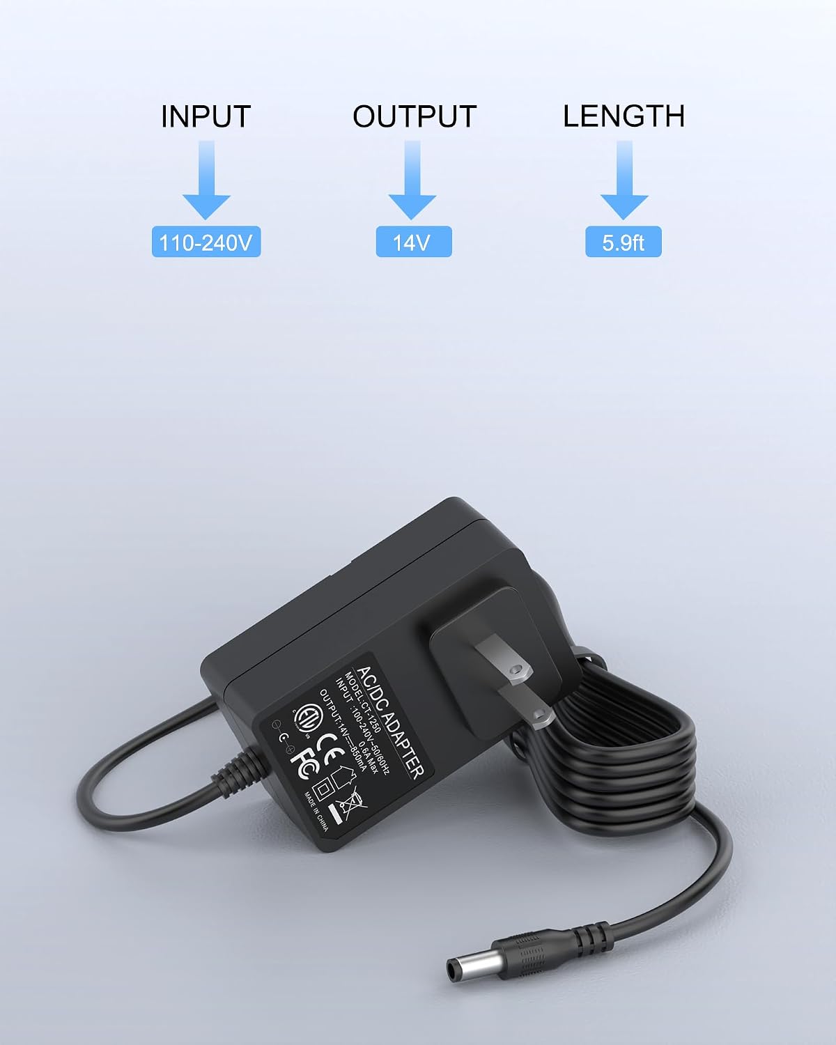 VHBW 14V Charger for Halo Bolt 58830 57720, 126510 Power Adapter