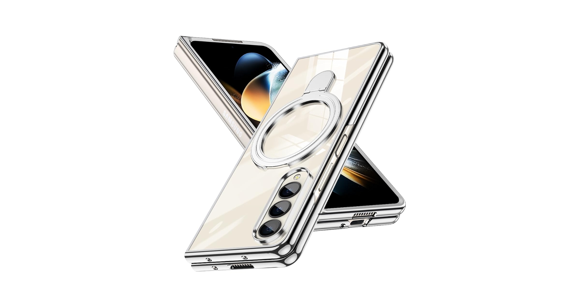 Amazon.co.jp: HAYNJWSLB Galaxy Z Fold4 対応 ケース リング