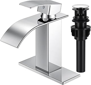 20 Unique Home Improvement Hacks for a Luxury Aesthetic 1 Chrome Bathroom Faucets, Waterfall Bathroom Sink Faucet Modern Single Handle Bathroom Faucte 1 or 3 Hole, RV Mixer Tap Vanity Faucet - Includes Pop-up Drain Supply Hoses Deck Plate