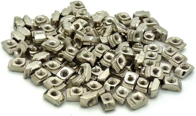 Generic 140Pcs Post Assembly T Nut For 2020 Profile - 100Pcs M3 & 40Pcs M5 - (Color: Silver)