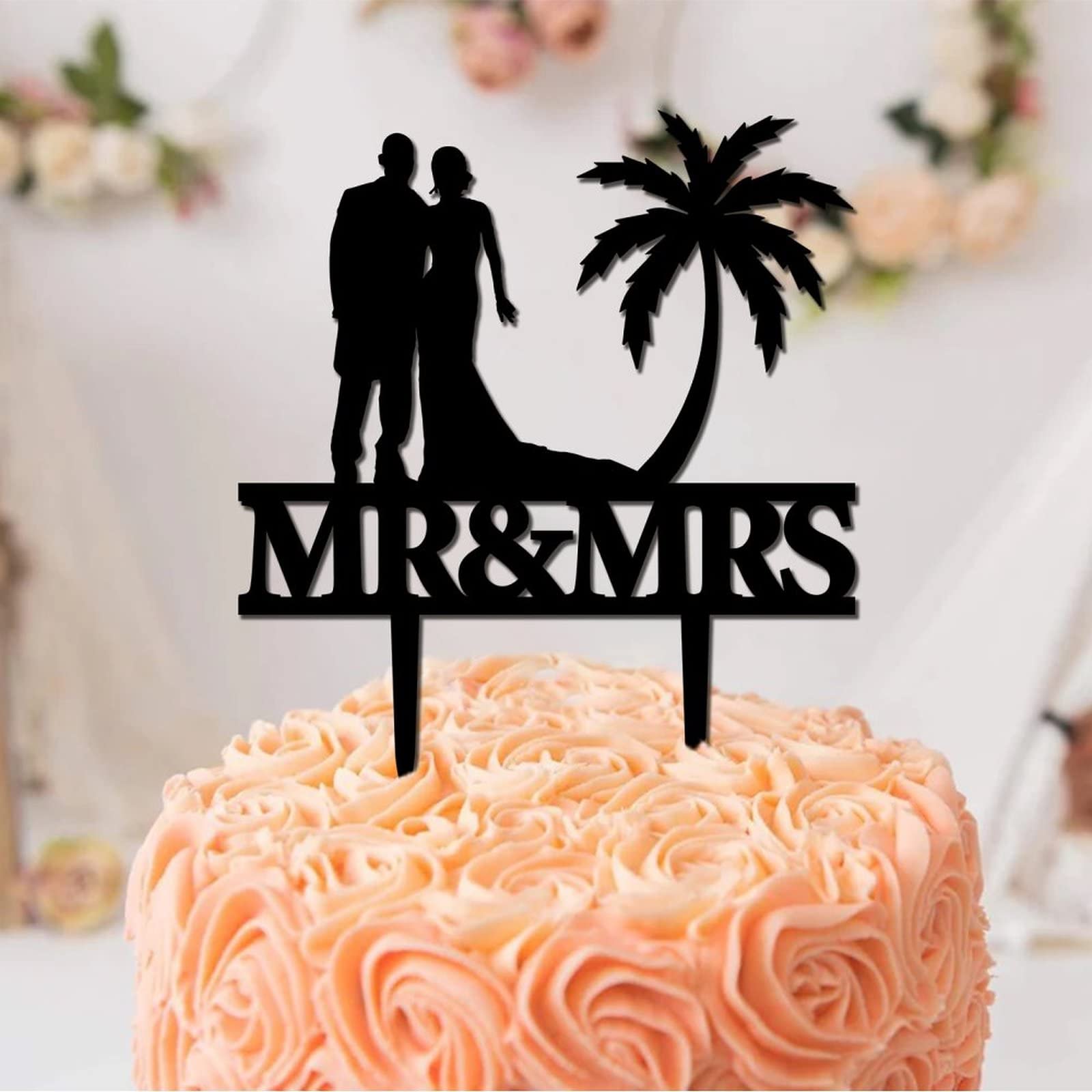Cake Topper Mariage Acrylique - Couple Avec Deux Chiens, Décoration Gâteau Personnalisable Pour Mariage, Anniversaire Ou Fiançailles