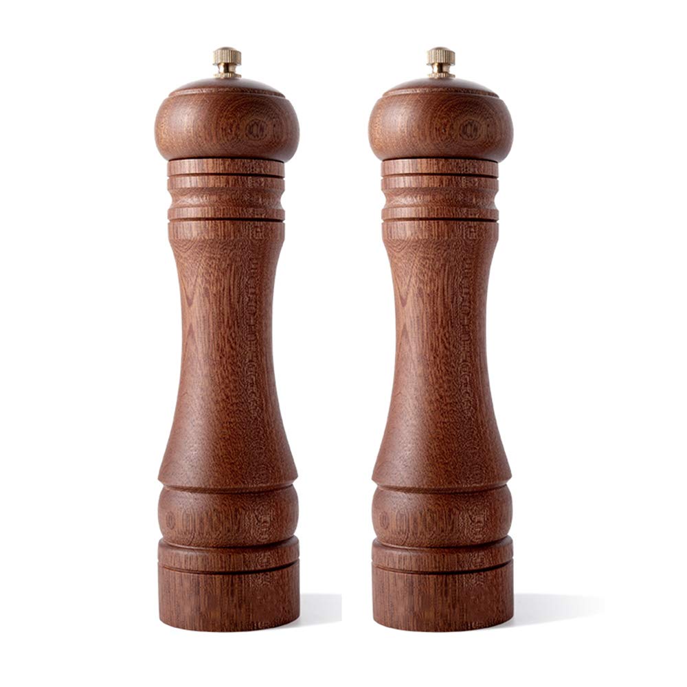 Zout en Pepper Mill Set, Handmatige Houten Zout en Pepper Shakers, Verstelbare Zout en Pepper Grinders met Keramische Kern voor Thuis Keuken 4 Inch (Pack van 2) -Blauw Zout en Pepper Mill Set, Handmatige Houten Zout en Pepper Shakers, Verstelbare Zout en Pepper Grinders met Keramische Kern voor Thuis Keuken 4 Inch (Pack van 2) -Blauw