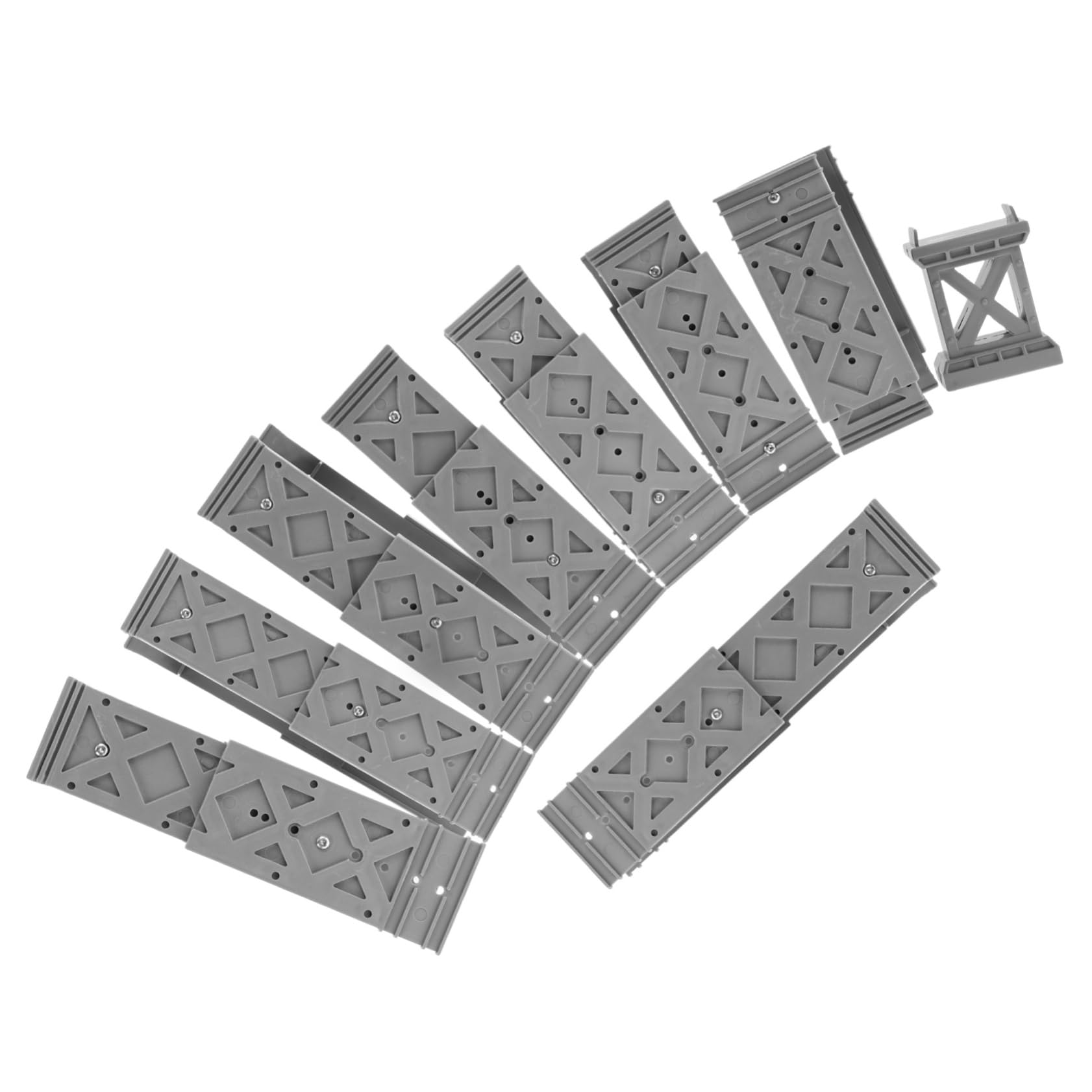 ERINGOGO Train Track Bridge Pier Support Set Compatible Mini Trains for DIY Track Layouts
