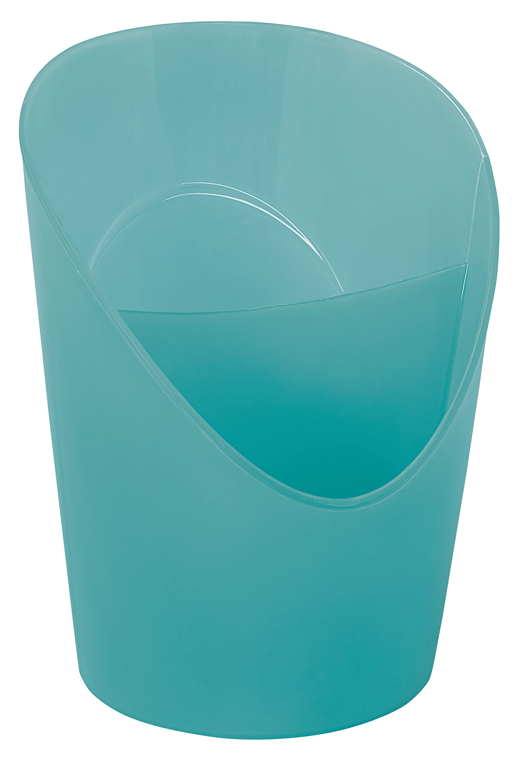 Esselte - Pot à Crayons à 2 Compartiments, Maison / Bureau, Motif Texturé, Gamme Colour'Breeze, Bleu, 626269