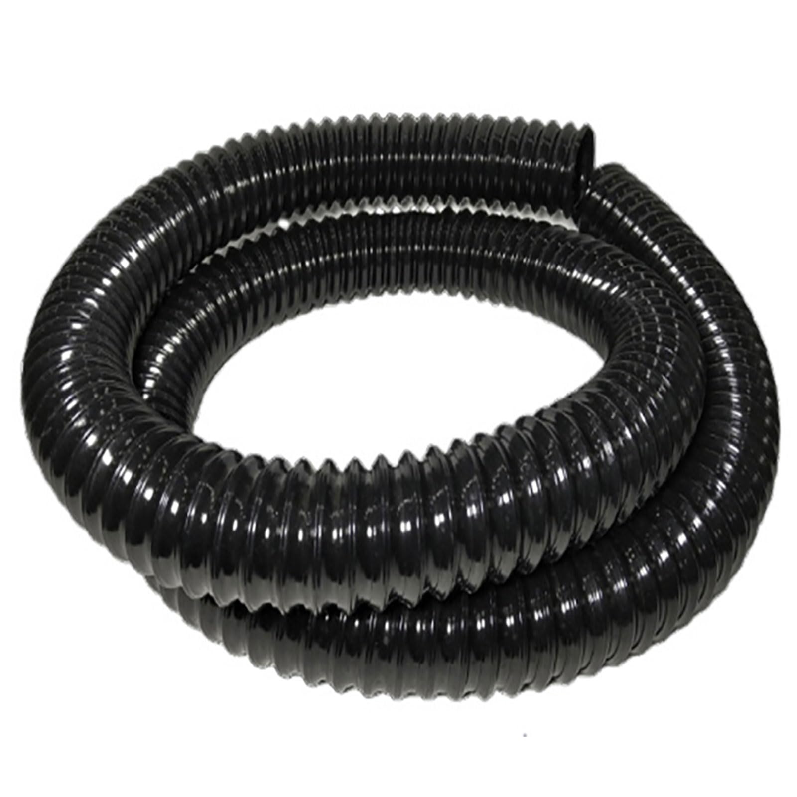 Flexible Vacuum Cleaner Hose, Black PU Hose, 130mm ID, 1m, Flexible Transparent, Industrial Extractor, Multiple Sizes(0.93mm)