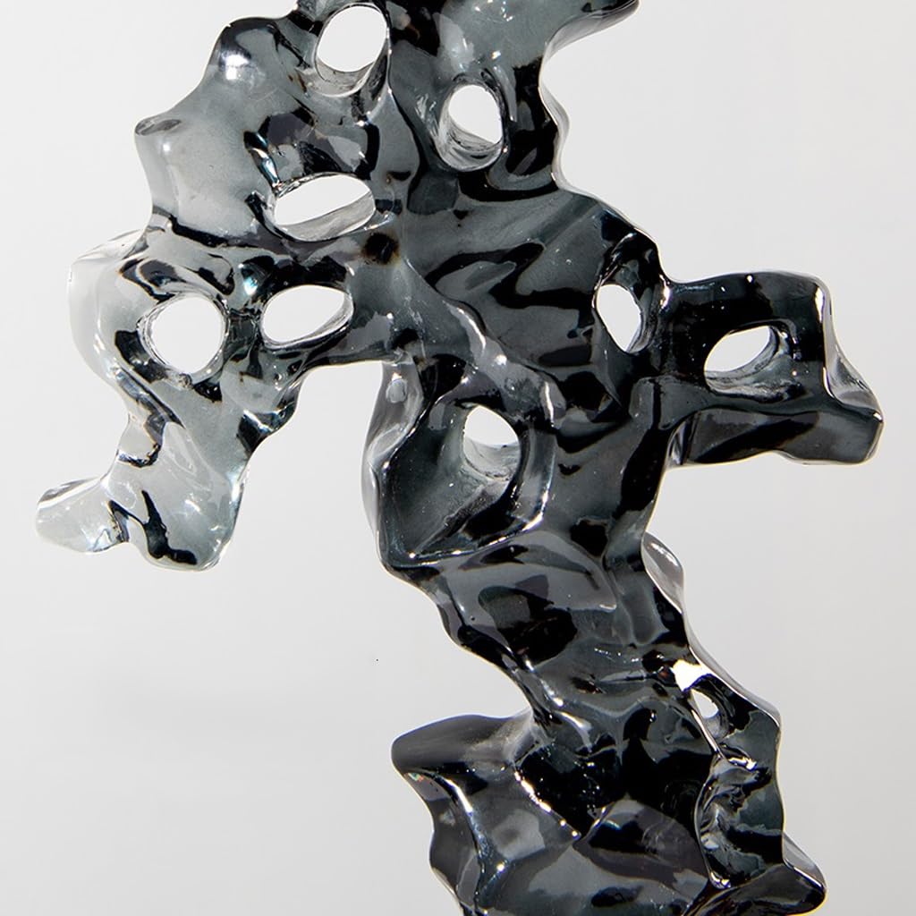 ULTRAWAVE Estatuas Pequeñas Decoración de Oficina, Adornos de Estilo Chino, Resina Transparente, Arte rocoso, Villa, Modelo, decoración de Entrada de habitación Estatuas Decorativas De Escritorio(M)