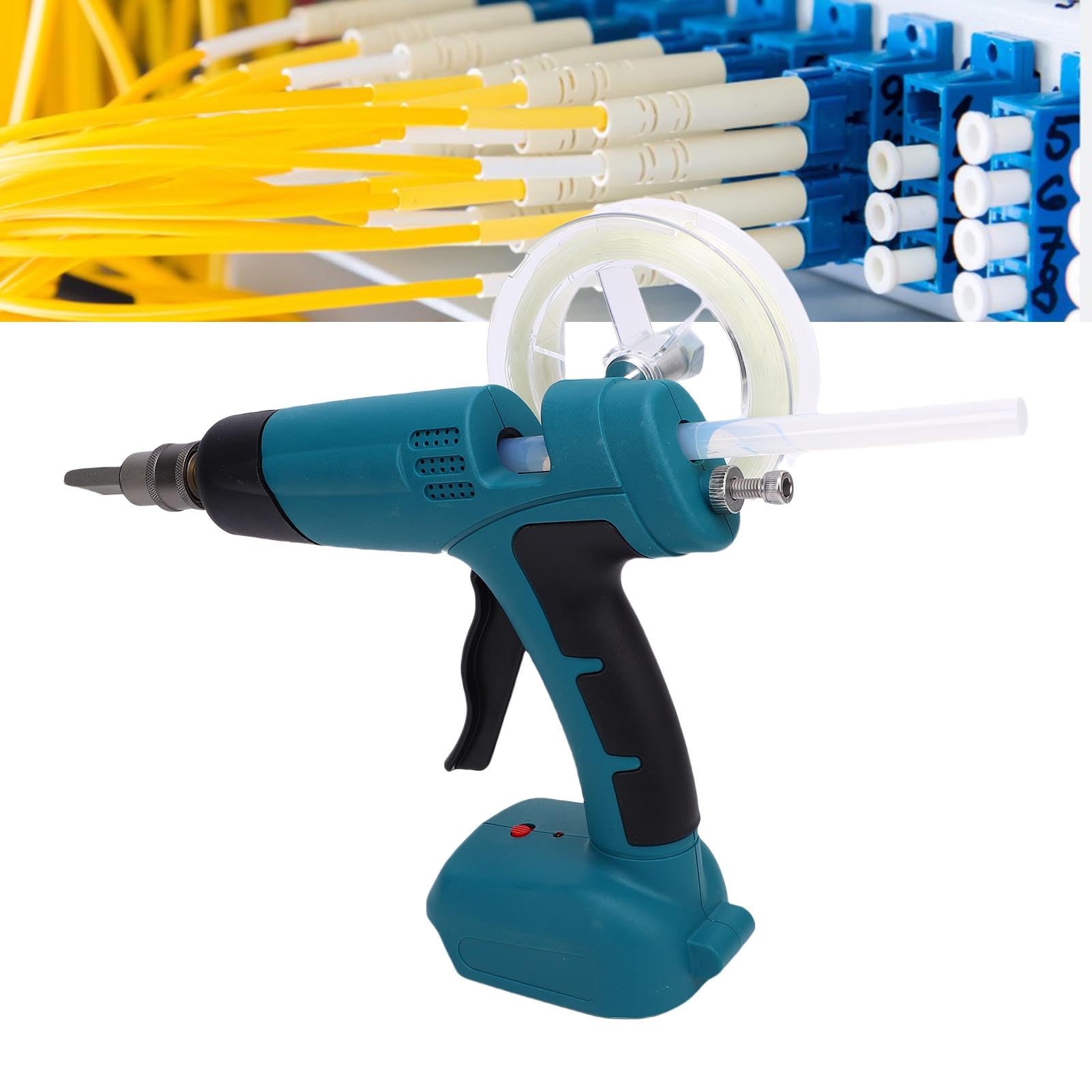 Cocoarm Pistolet do Klejenia Kabli światłowodowych, materiał ABS, Temperatura 220°F, Wydajna Instalacja światłowodowa dla Użytkowników BL1830B BL1840B BL1850B