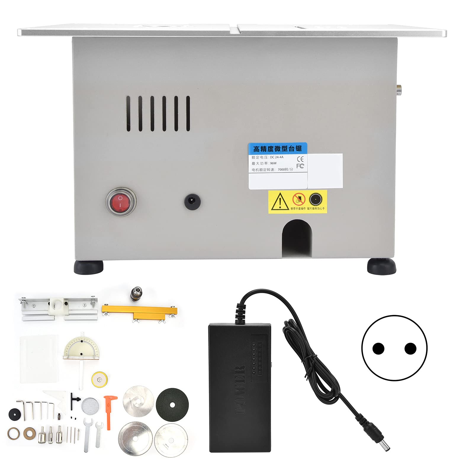 Scie à table électrique portable DC 24V 96W pour travail du bois