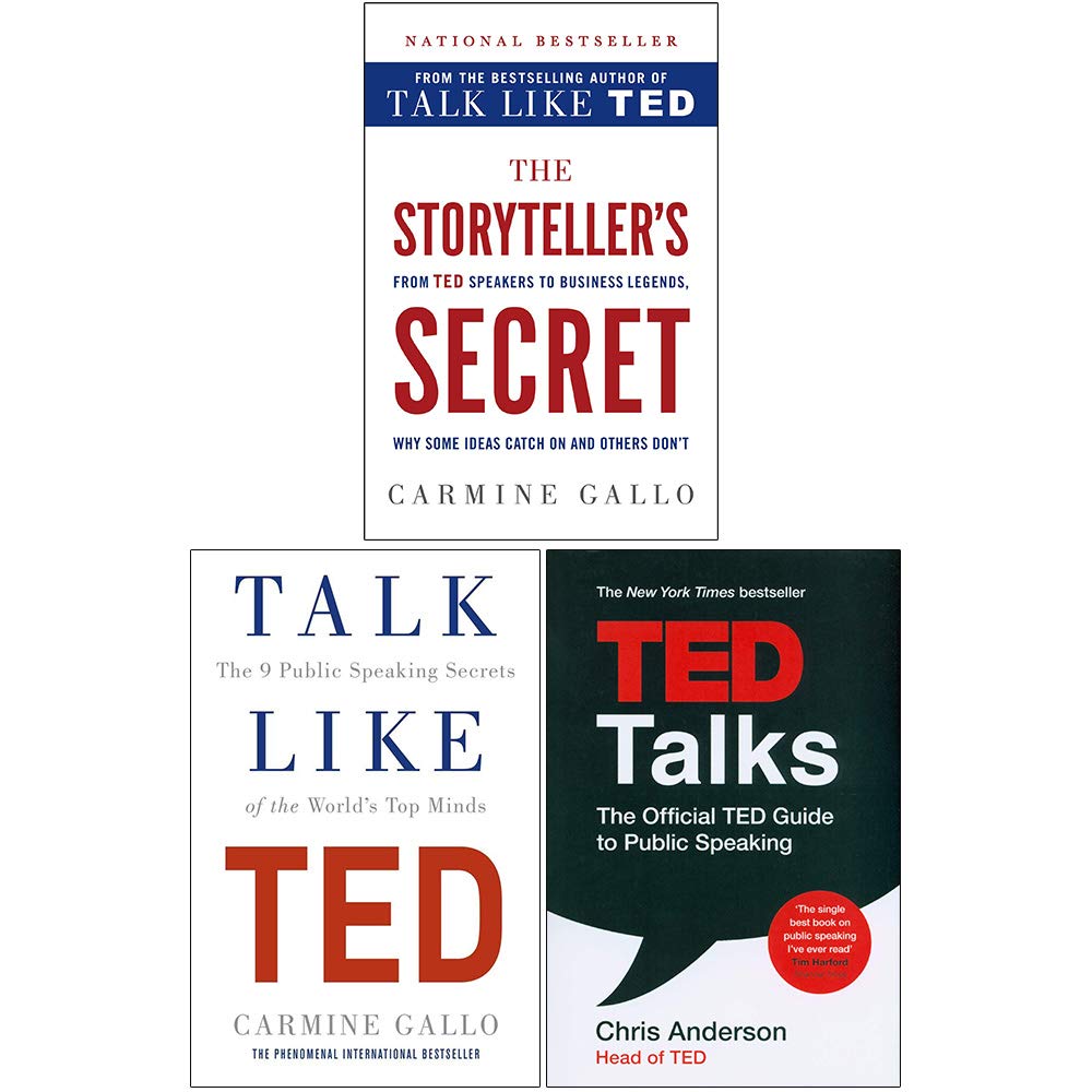 St. Martin's Press/Pan/Hodder and Stoughton The Storyteller's Secret [Hardcover], Talk Like TED, TED Talks 3 Books Collection Set
