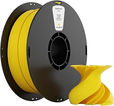 20 – kexcelled Matte PLA Filament 1.75mm，Matte Yellow PLA 3D Printer Filament 1kg Spool (2.2lbs) with +/-0.03mm Accuracy,Upgraded Tangle-Free Win…