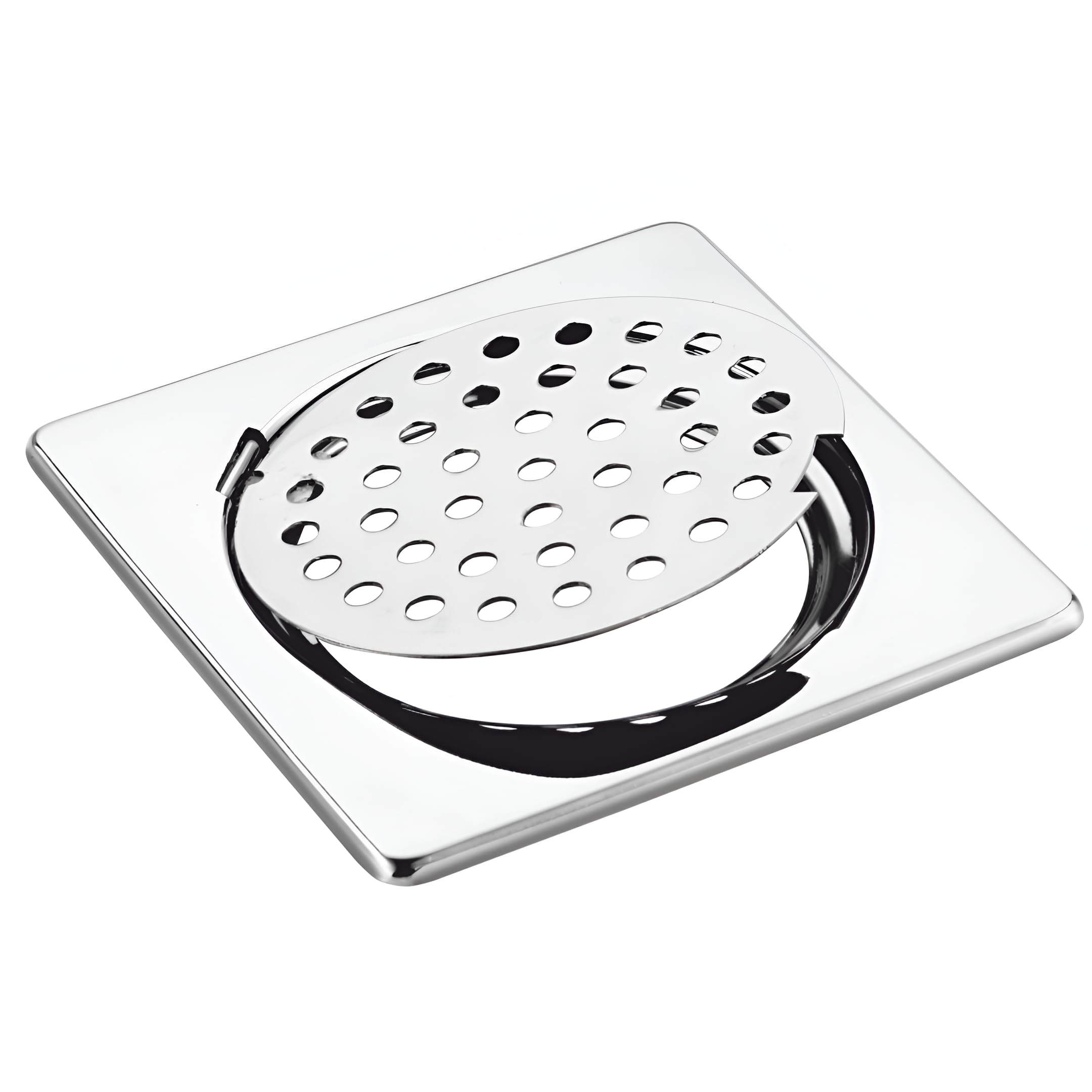 NEW WARE® Square Hinges Drainer 5x5 Inch Bathroom Plain Jali| Trap Cover Floor Drain with Push Down Strainer | Anti-Clog Design | Rust-Resistant | Ideal for Bathroom, Kitchen & Shower Areas (B0CQ559LVS) Amazon Price History, Amazon Price Tracker