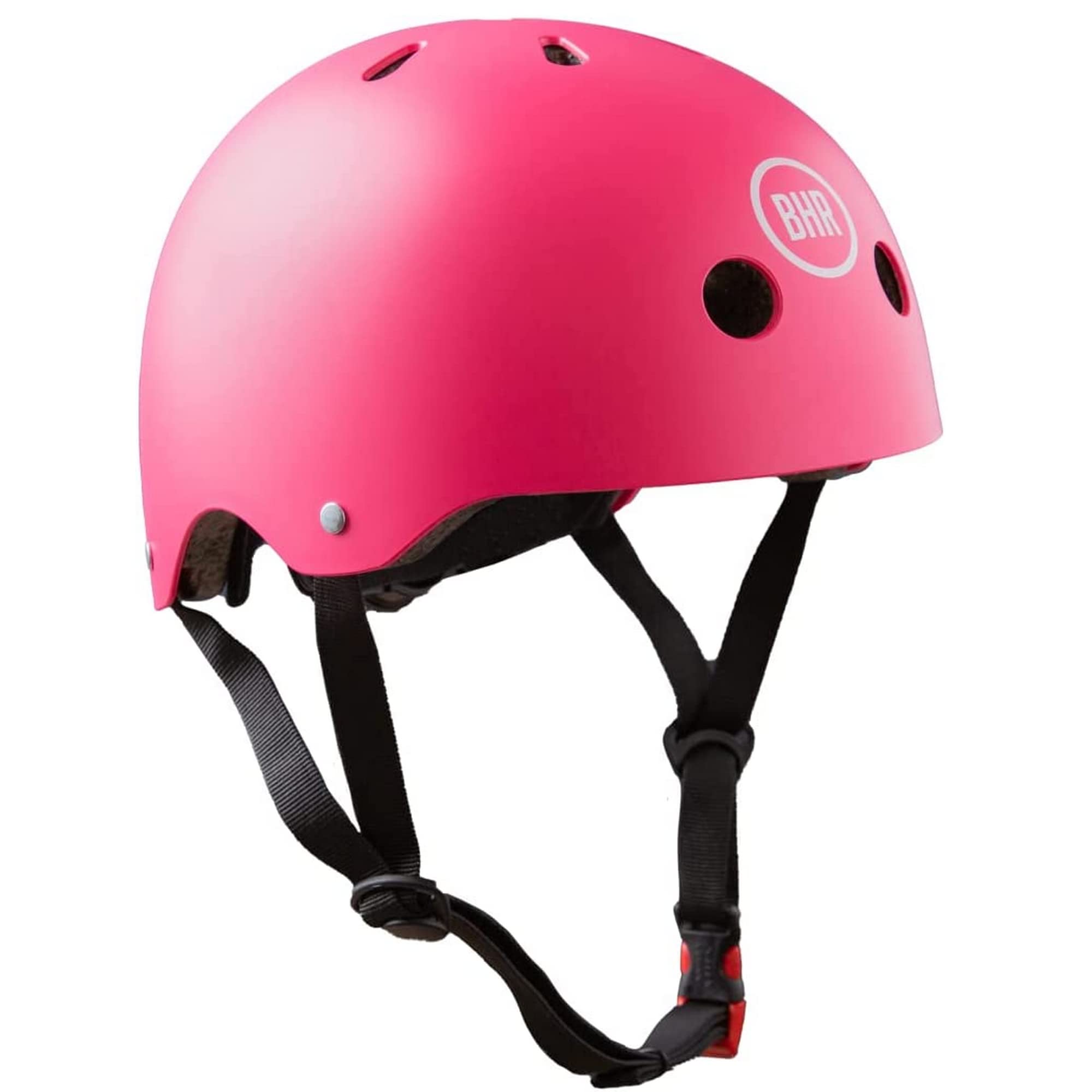 BHR 817 Sport Electric Scooter Helmet | CE Approved | Helmet for Bicycle, BMX, Skateboard, Skating | Children, Teens and Adults | Matte Pink | L