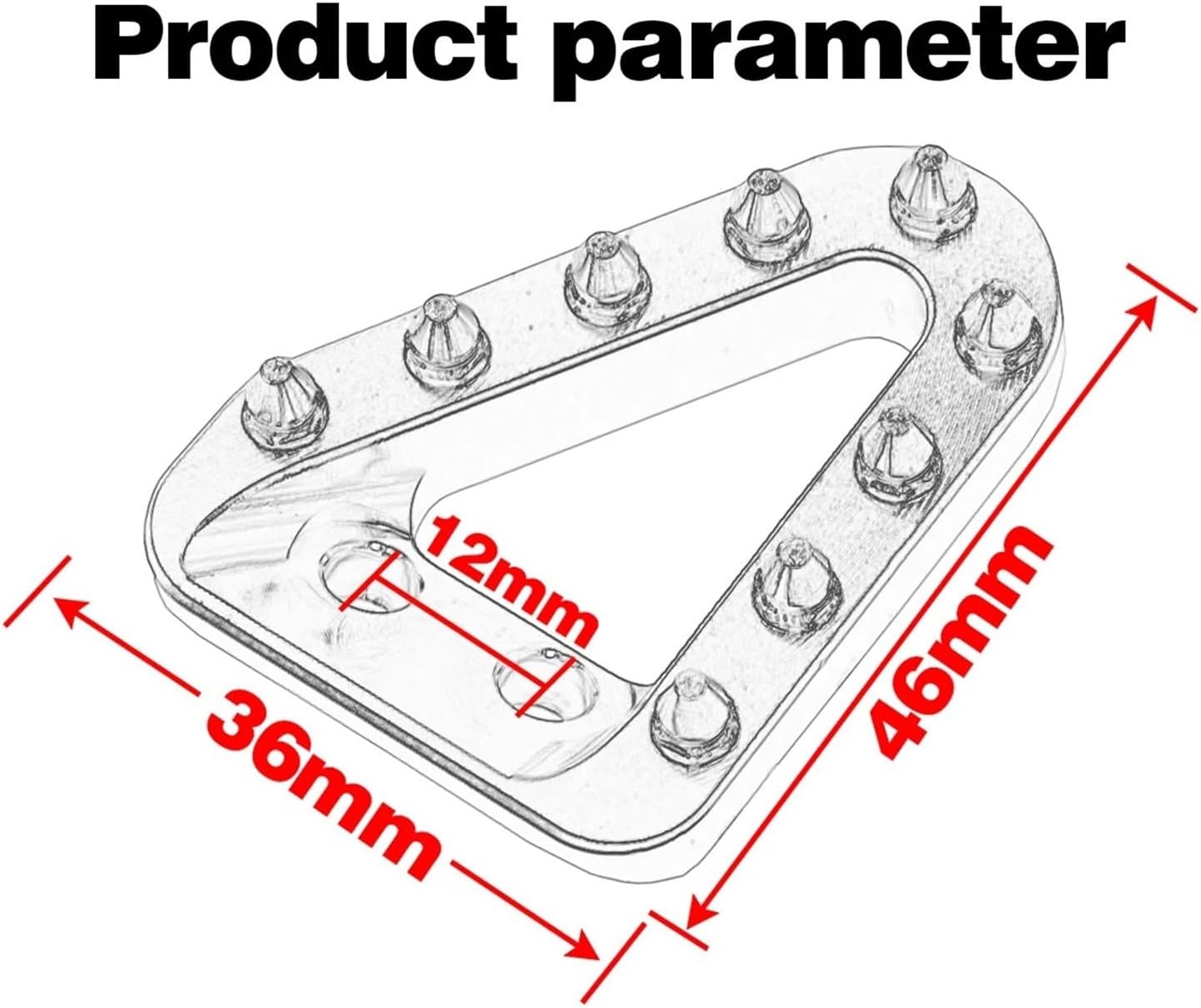 Motorcycle CNC Rear Brake Pedal Step Tip Plate Compatible With XC XCF XCW XCFW SX SXF EXC EXCF TPi SIX DAYS 125 150 250 300 350 450 500(Orange)