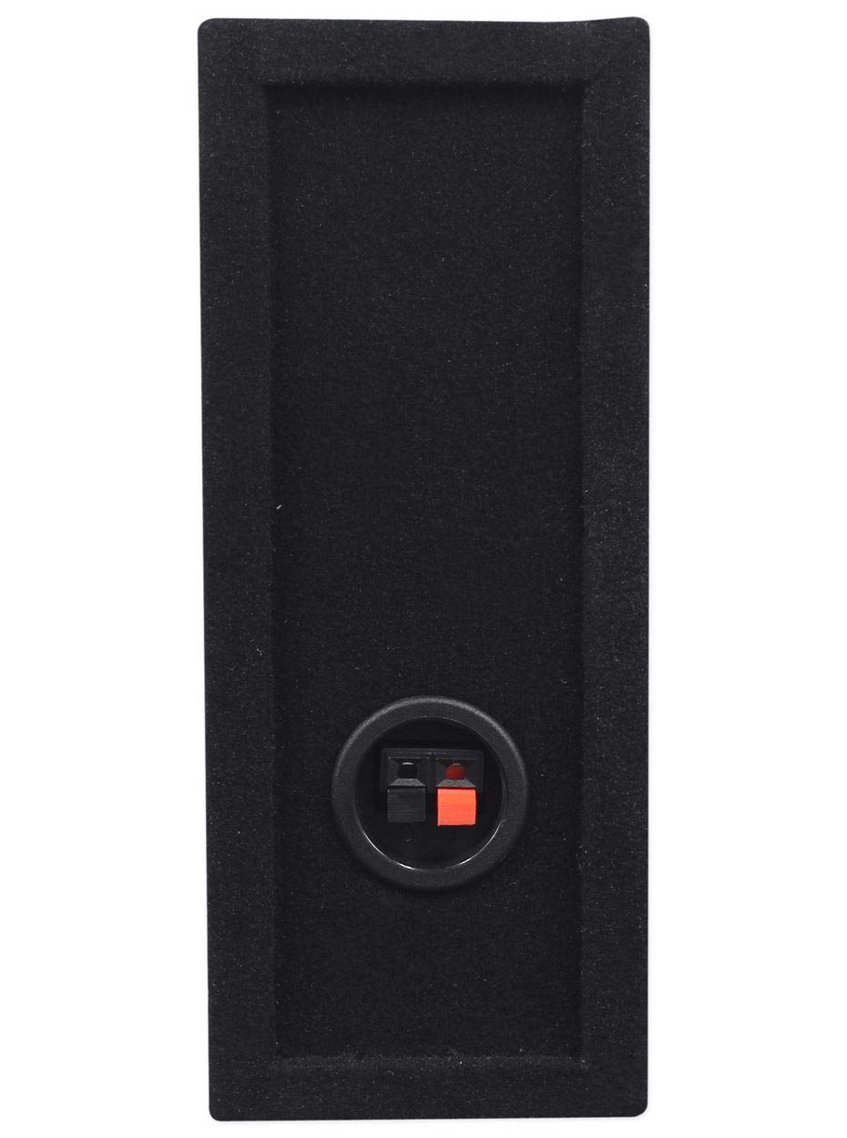 Rockville RDSM12 Dual 12 Shallow Mount 0.56 Cu Ft Car Sub Enclosure | Sealed Box Made in USA 58 in. MDF 4.625 in. Mounting Depth Stapled and Glued Joints product thumbnail 4