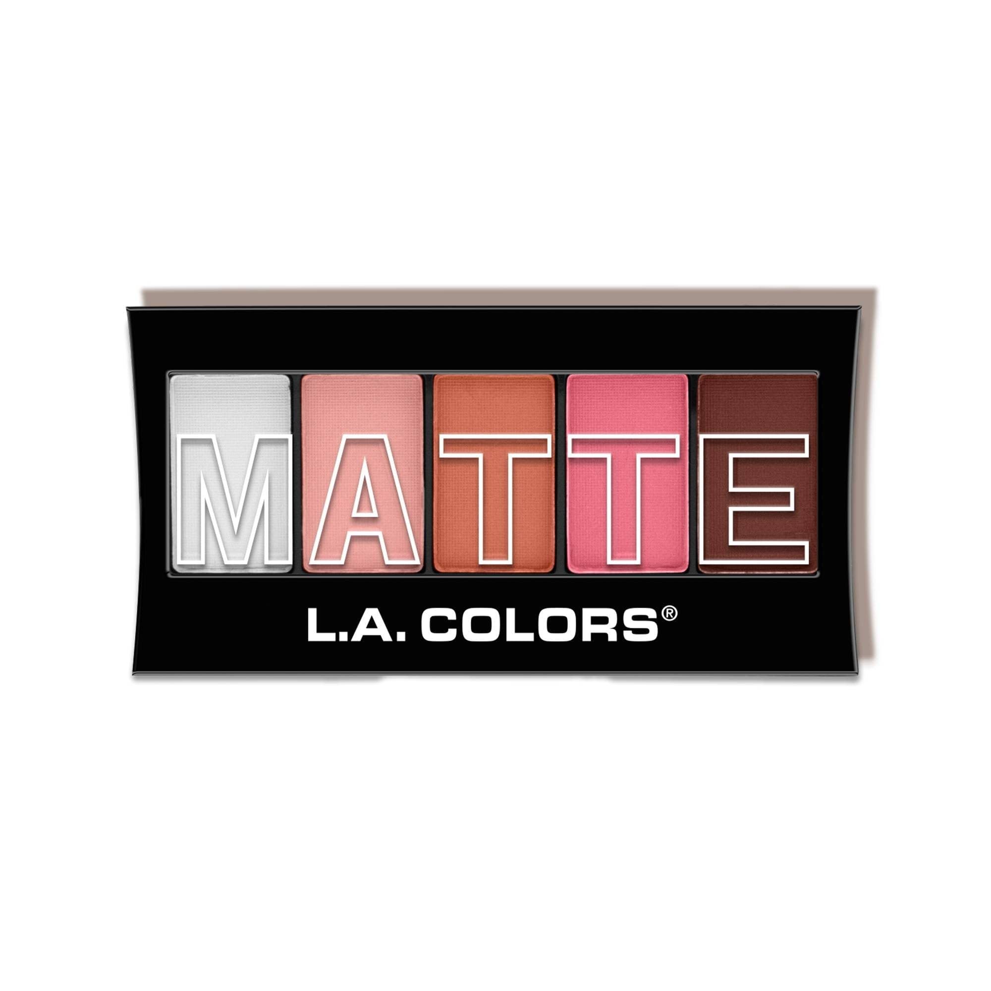 5 Color Matte Eyeshadow Palette, Pink Chiffon CEM476