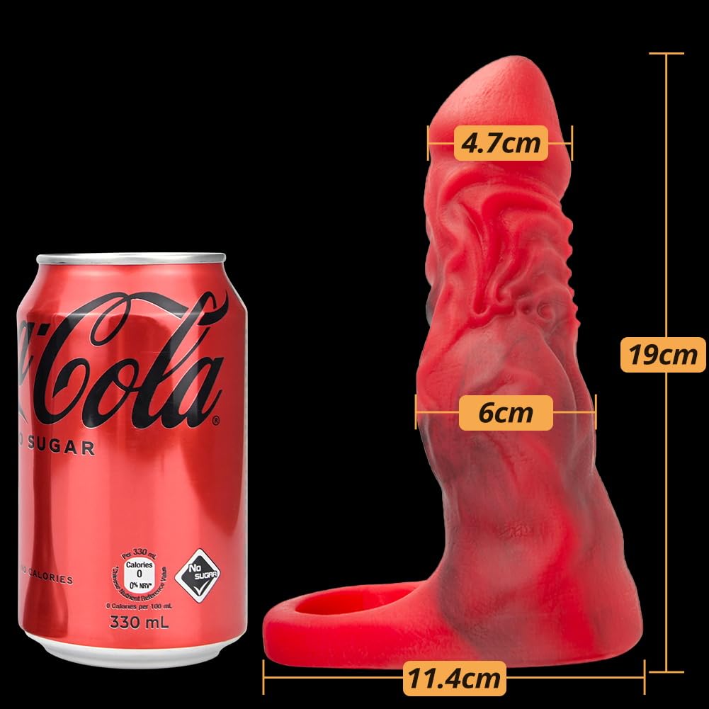 SXOVO Guaina Fallica Mostruosa, Guaina Pene con Anello Testicolare, Prolunga Pene Indossabile e Riutilizzabile, Ritardante Eiaculazione Precoce, Toys Sessuali per Uomini per il Piacere Coppia