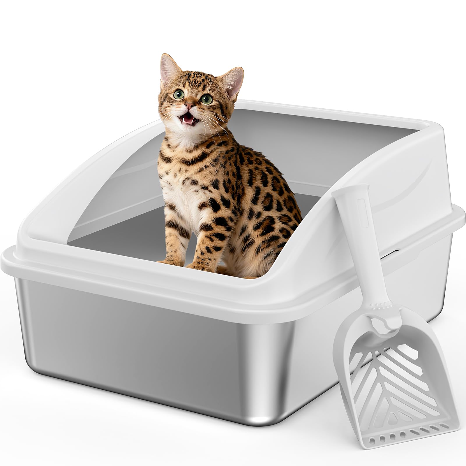 FURTIME Caja de arena de acero inoxidable txhhx
