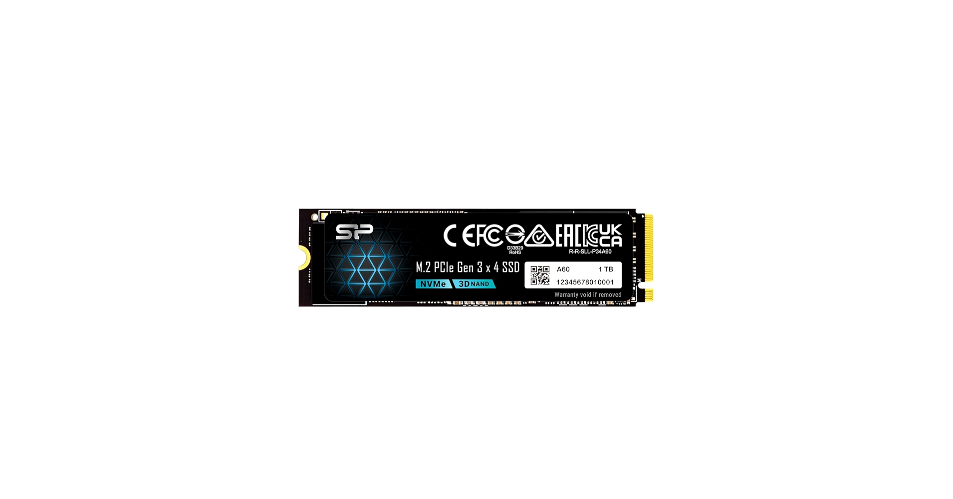 Silicon Power 1TB - NVMe M.2 PCIe Gen3x4 2280 SSD (SP001TBP34A60M28)