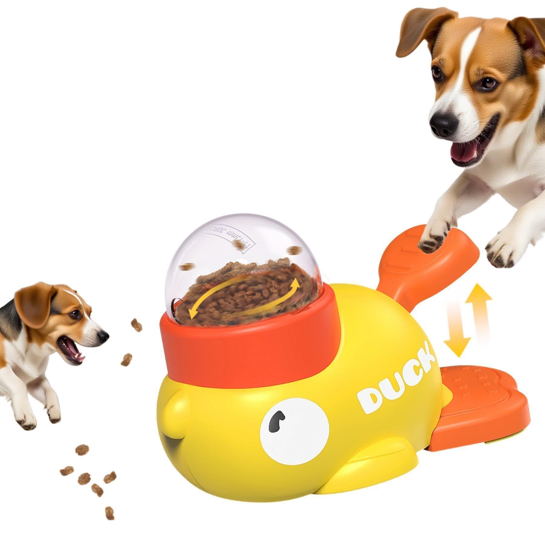 Pet Treat Dispenser Toy,Dogs Puzzle Feeder, Interactive Dog Toy, Duck Treat Dispenser Duck Dog Treat Dispenser Toy, Slow Puzzle Feeder Small Animal
