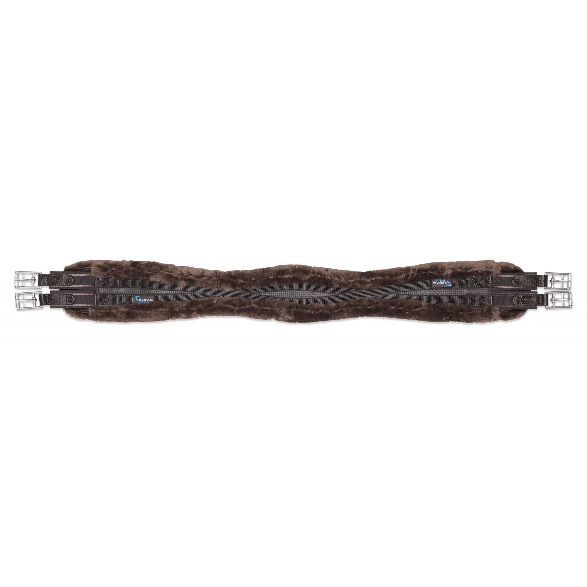 Shires ARMA Performance SupaFleece Contour Girth - Elastic - Brown 42