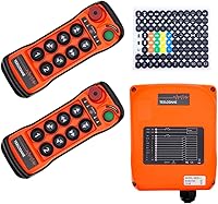 Vista 7 de Q800 Kit de control remoto de grúa inalámbrica industrial 4 movimiento 8 botones 110 V 220 V 380 V elevador eléctrico puente puente transmisor