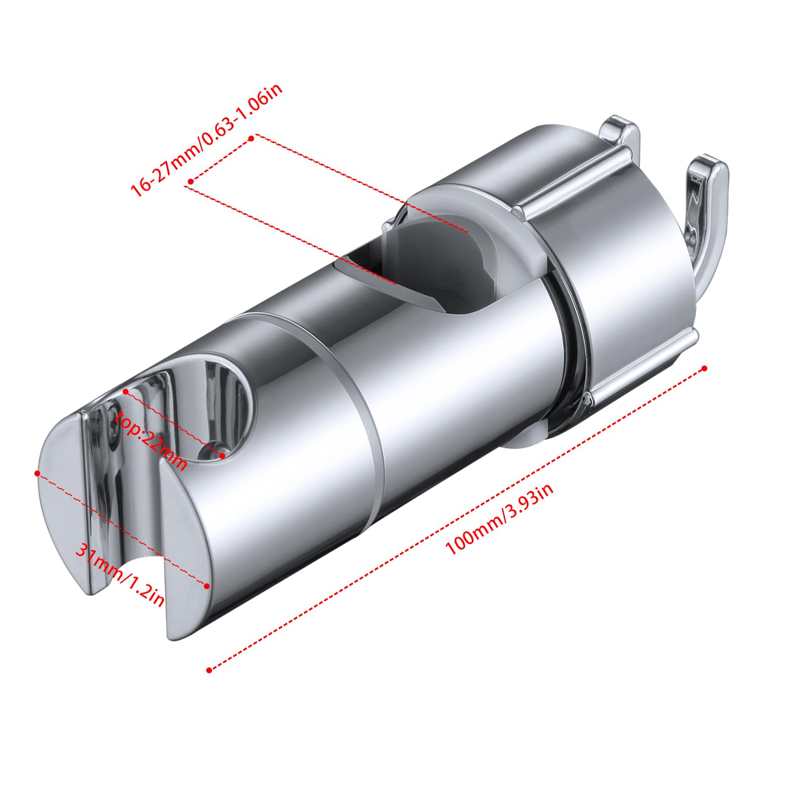 Universal-Duschkopfhalter – Verstellbarer Halter Für Handbrausen, 2 Stück Inkl. Teflonband | Aus Messing & ABS