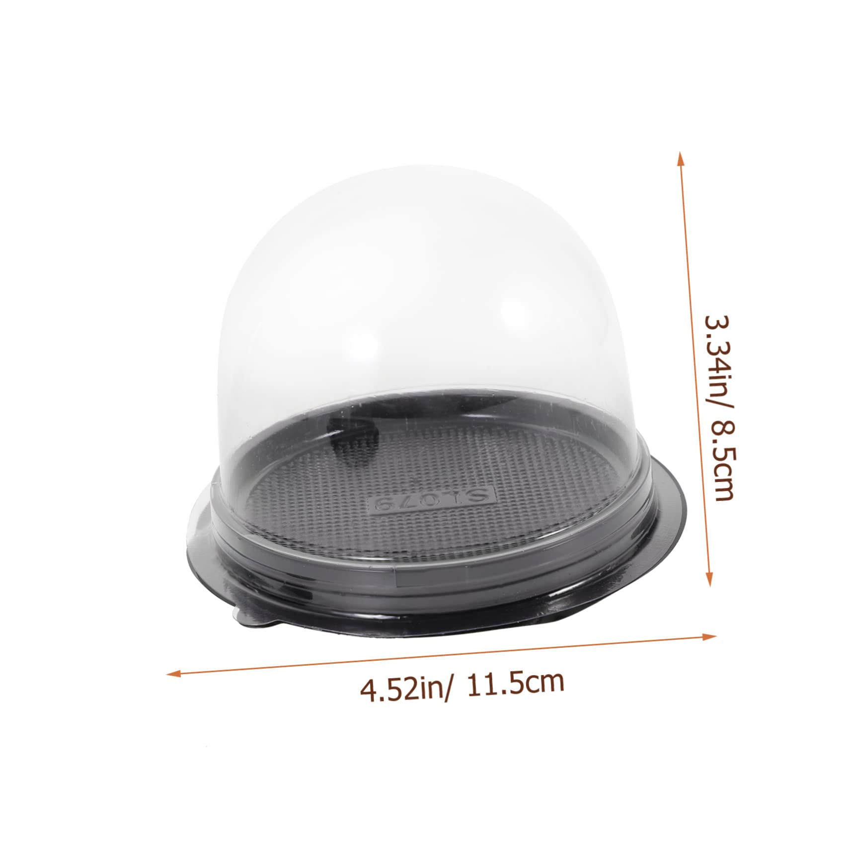 AUTSUPPL 50 Sets Clear Cake Carrier Box Round Cake Holder for Birthday Wedding and Party Easy Assembly Transparent Dome Design for Safe Food Storage
