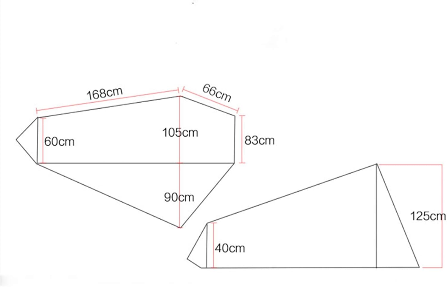 Tent Oudoor Camping Tent 3 Season 1 Single Person Nylon Silicon Coating Tent for Hiking Travel