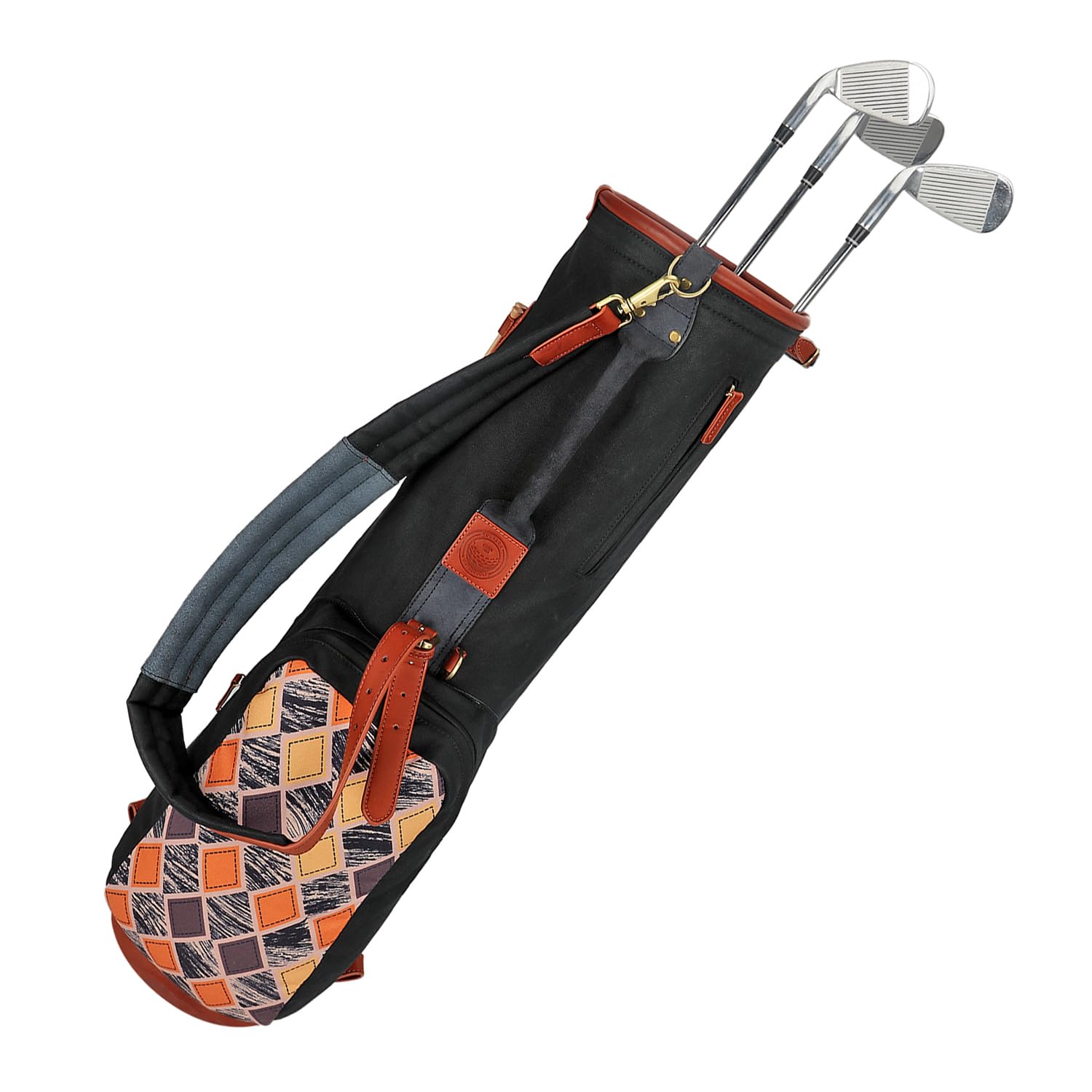 Golftasche Pencilbag Vintage Outdoor Golftasche Sticks Club Taschen Bälle Tragetasche Auto Driving Range Canvas Cover 83CM Pencilbag Reisebag