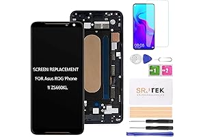 Replacement LCD Display and Touch Screen Digitizer for Asus ROG Phone II ZS660KL with Frame