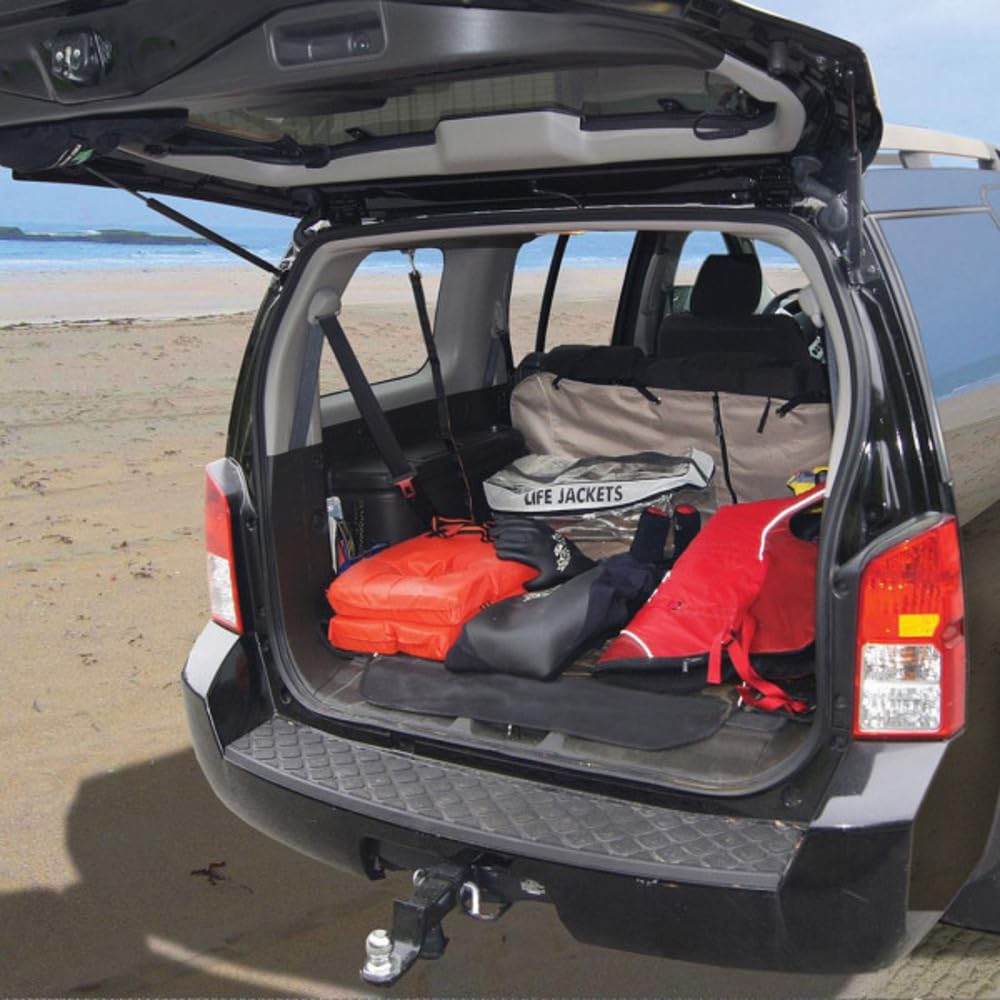Kurgo Rover Cargo Cape - Hundematte für den Kofferraum - Schutz vor Schmutz & Kratzern - Schmutzabweisend, Wasserabweisend - Auto Zubehör - SUV-Kofferraumschoner - Anthrazit