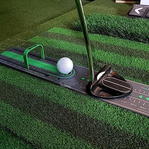 2023 Golf Precision Distance Putting Drill, Golf Putting Alignment Rail, Golf Trainer Aid for Putting Green, Precision Distance Control & Instant Feedback Essential Training Aid for Golf Lover