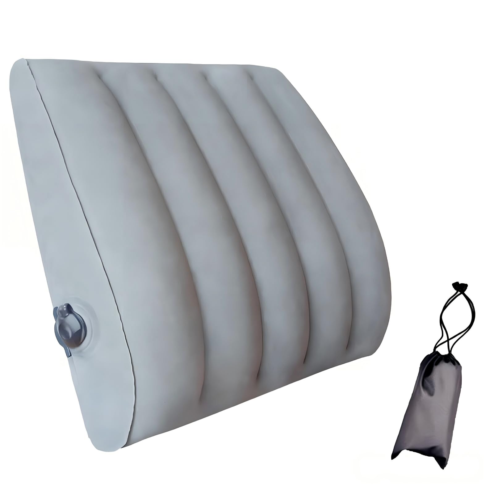 mophrati Inflatable Lumbar Pillow Offering Adjustable Space Leg Elevation Enhancing Comfort At Work Or Leisure Time Inflating