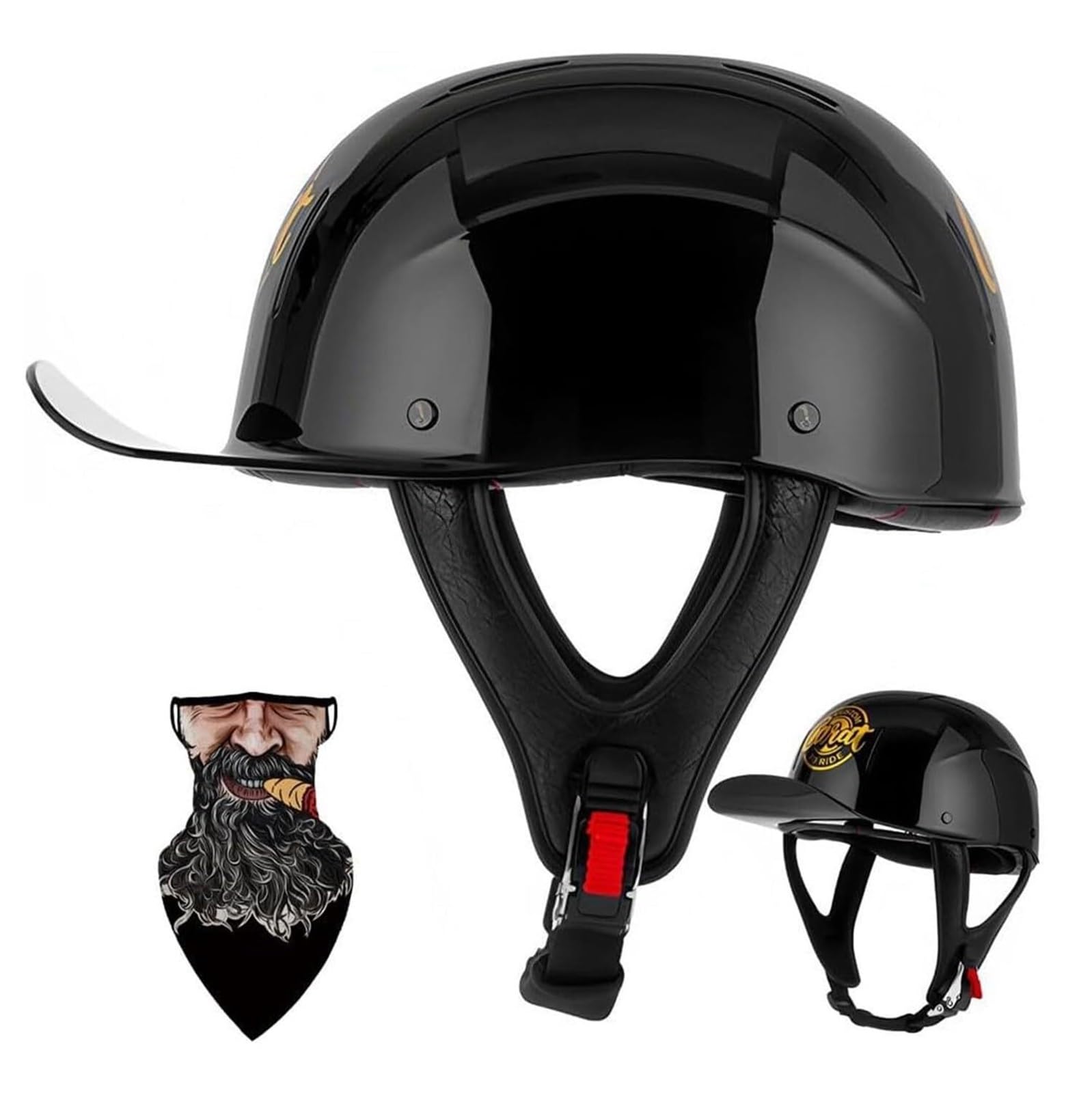 Casco Jet Moto de Estilo Retro Blanco Graffiti para Conducir Scooter en Ciudad 7