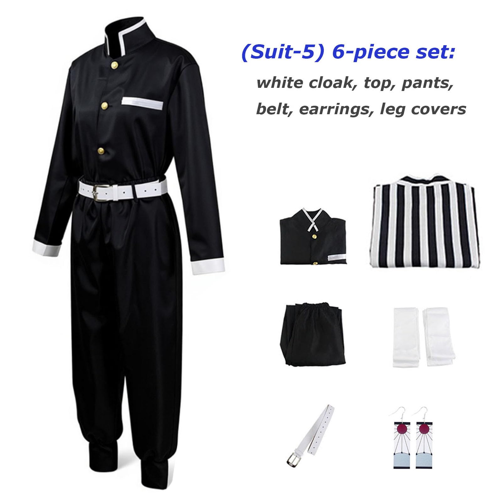 UZAIN Disfraz de cosplay de anime, kimonos, uniforme de Halloween