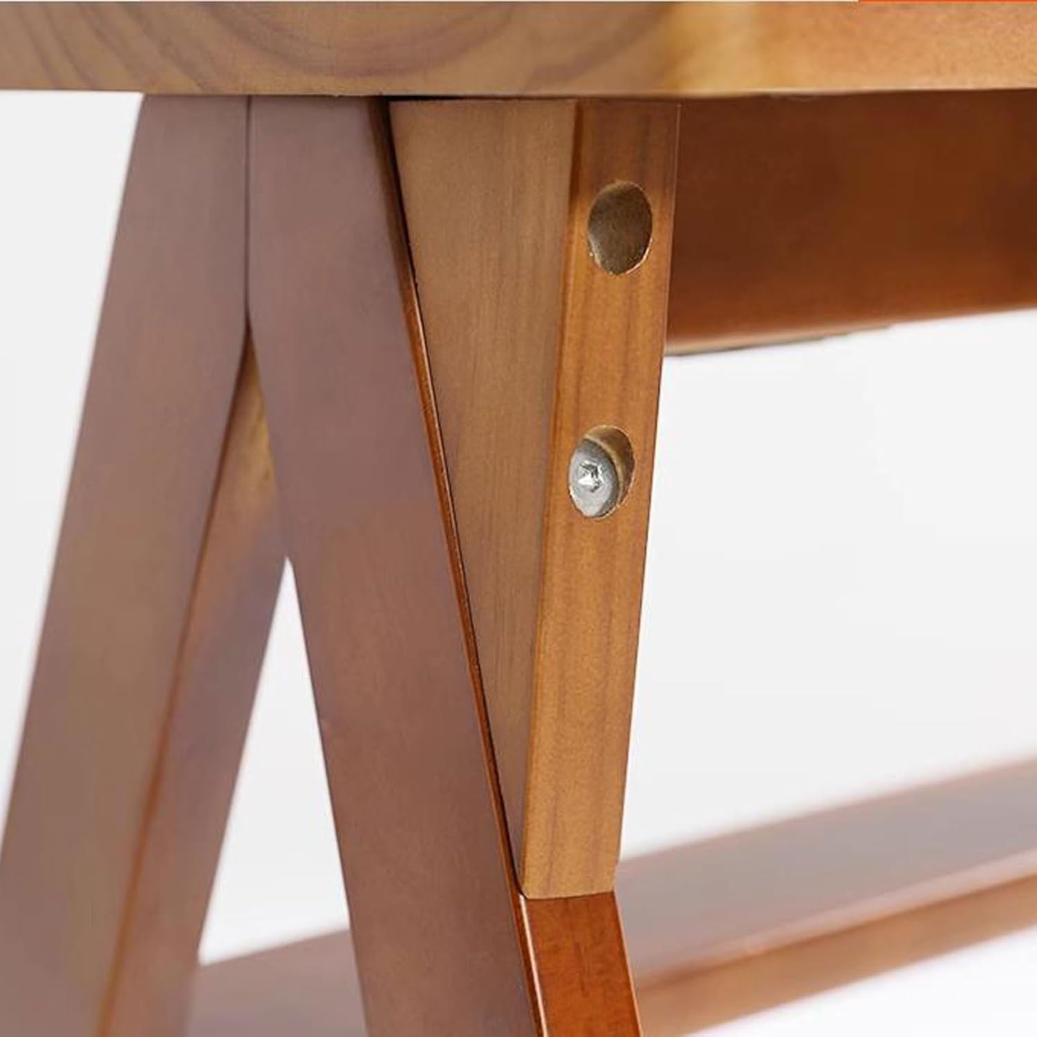 Scaletta in Legno massello 3 gradini Multifunzione 3 in 1 Sgabello da Bar Salire Gradino espositore Supporto per Fiori con Piattaforma allargata
