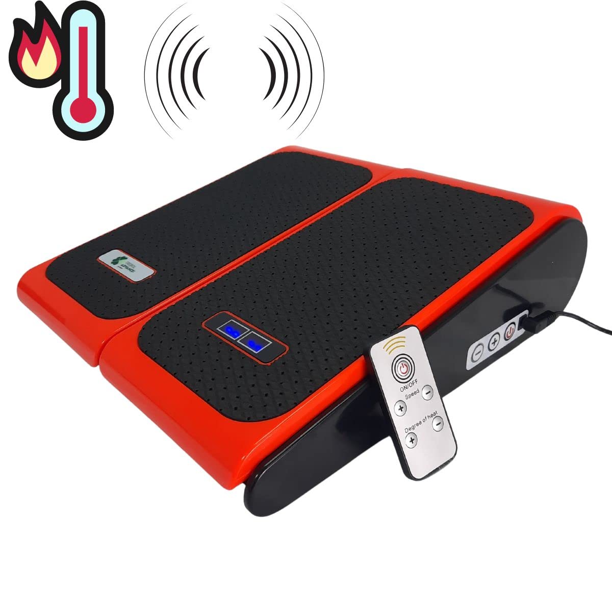 Masajeador de pies y piernas con Vibración y Calor mando a distancia, gimnasia pasiva