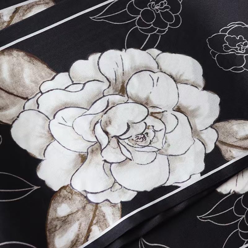 ANDANTINO 100% Silk Scarf for Women 58”*6.3” Long Shawls for Headscarf and Neck- Oblong Hair Wraps with Gift Packed - Image 5