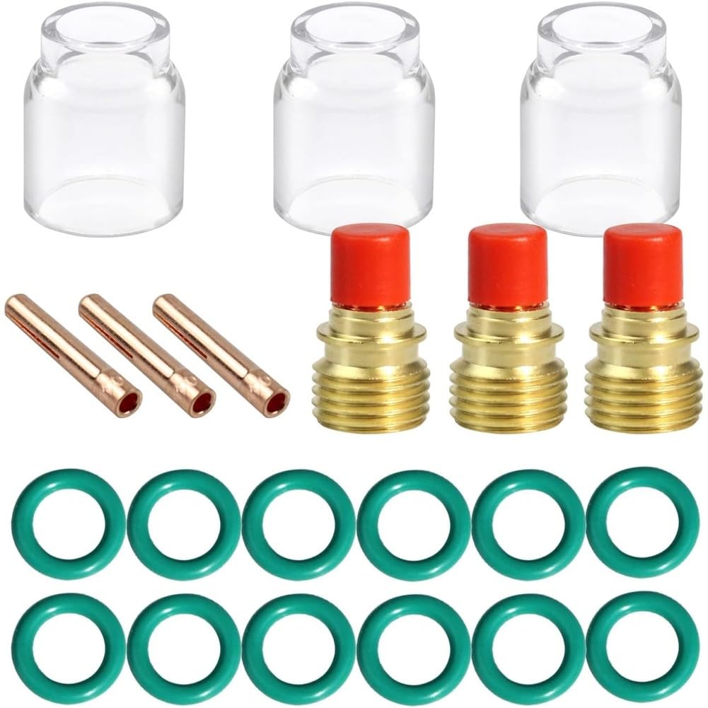 Aundhegrtt As Shown Torch Body Lens Tig Welding Accessories For -9/20/25, 1Set For Welding Torch Kit, Strong Convenienc
